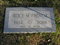 French, Alice M